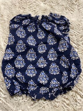 Old Navy Blue Floral Baby Romper Size 18-24M